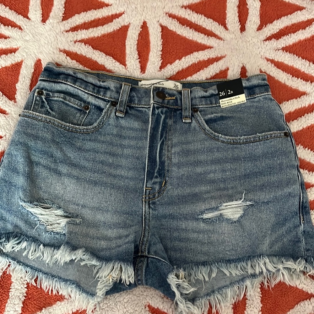 abercrombie & fitch denim shorts